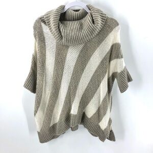 Wool Blend Cowl Neck Sweater Top Poncho Tunic Slouchy Sz Medium Large Old Navy